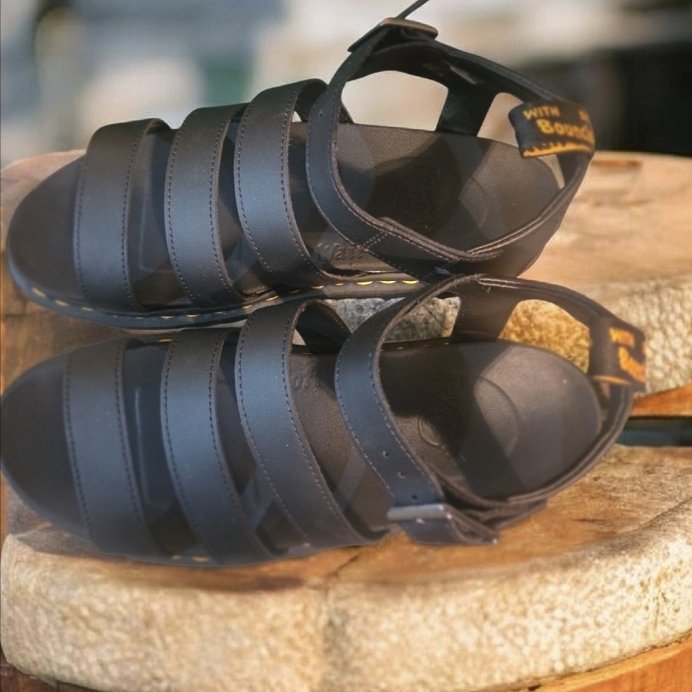 Dr. Martens Black Platform Sandals - Picture 2 of 5